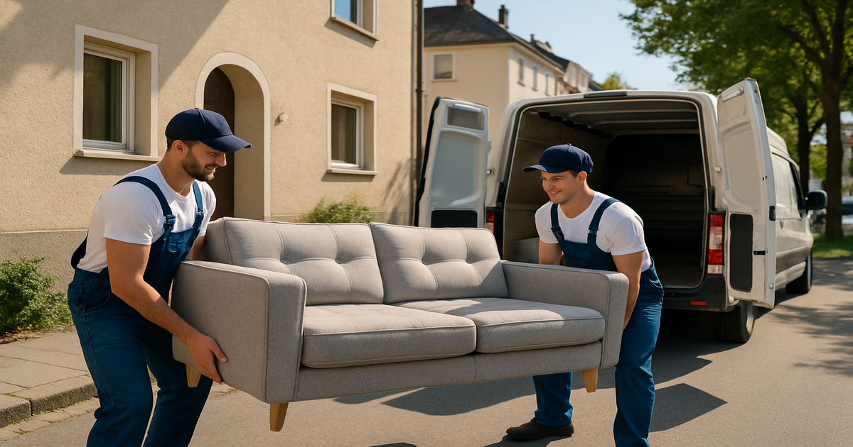 Umzugshelfer in Fürth bei der Arbeit